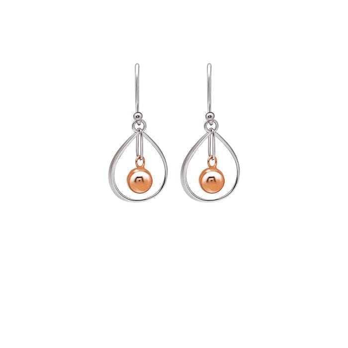 18k Rose Gold Plated Two Tone Silver Starburst Earrings - Jewellery Sets | Buy online on ZillyBuy