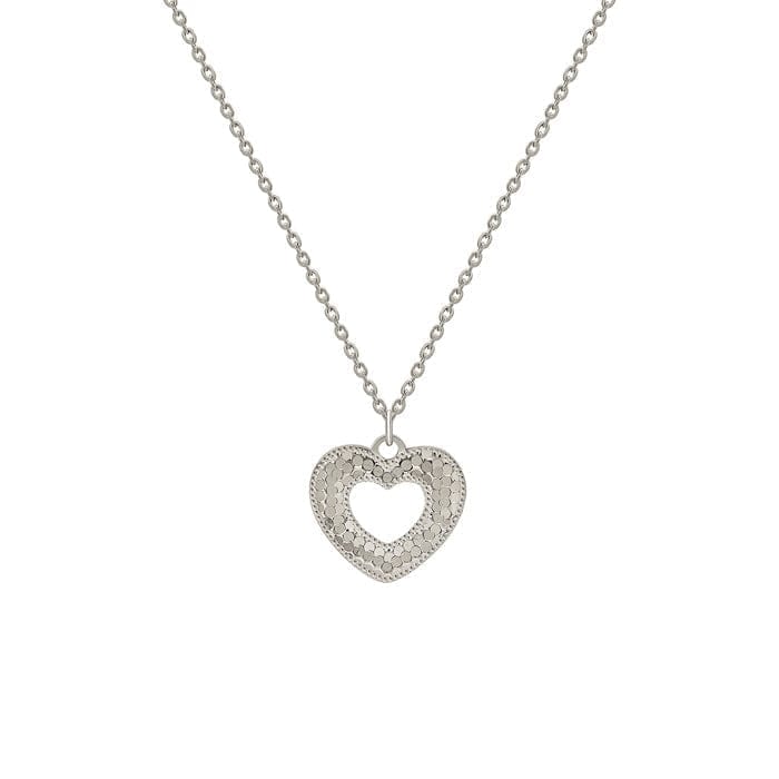 Silver Classic Heart Pendant with Chain