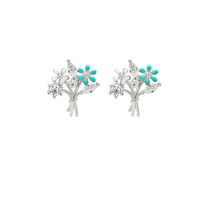 Silver Leafy Earrings - Jewellery Sets | Buy online on ZillyBuy