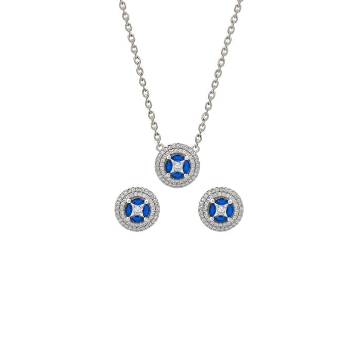 Silver Crystallex Necklace Set - Jewellery Sets | Buy online on ZillyBuy
