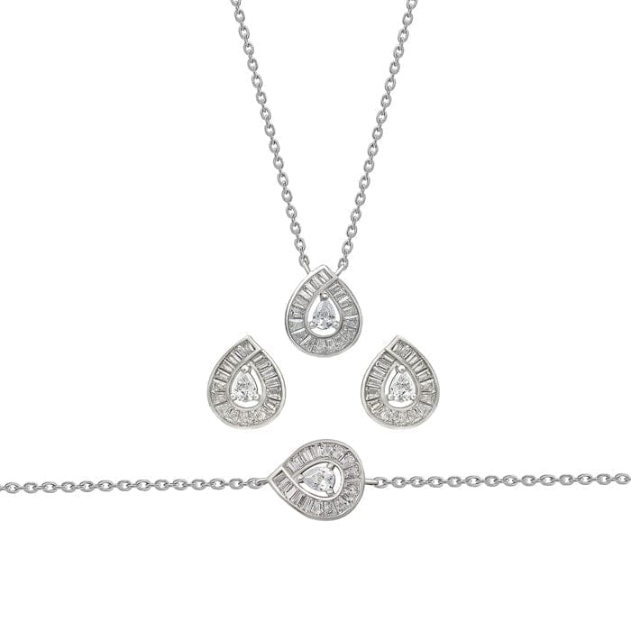 Silver Princess Diana Set - Jewellery Sets | Buy online on ZillyBuy