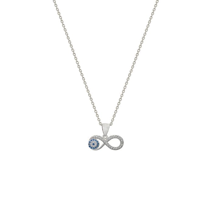 Silver Infinity Eye Necklace - Jewellery Sets | Buy online on ZillyBuy