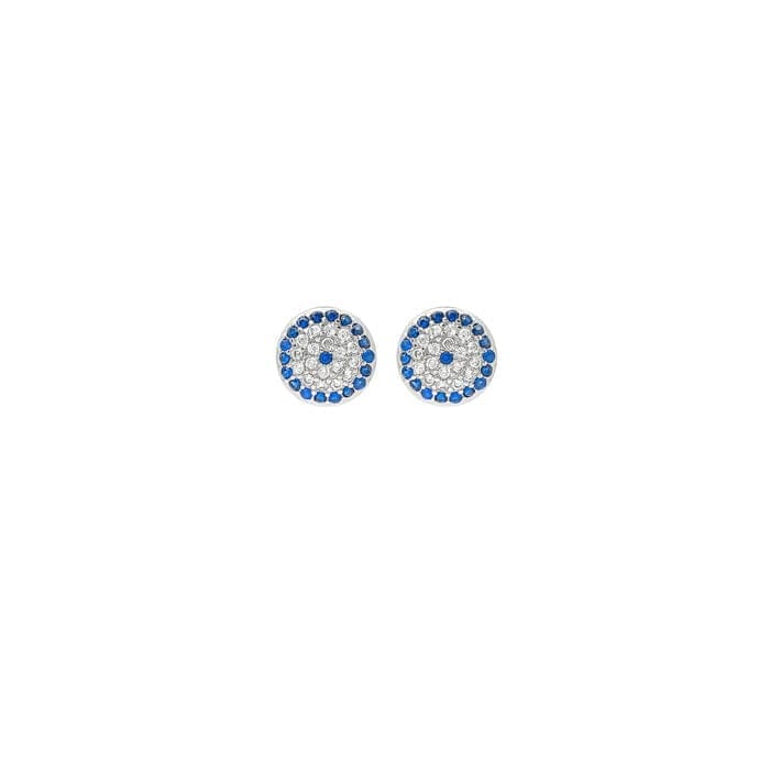 Silver Christie Evil Eye Earrings - Jewellery Sets | Buy online on ZillyBuy