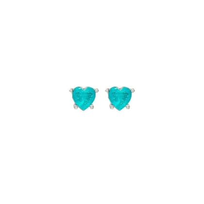 Silver Sea Blue Earrings
