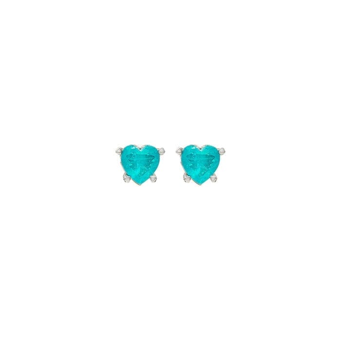 Silver Sea Blue Earrings