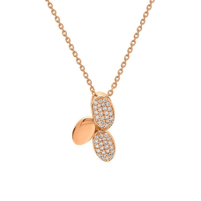 Rose Gold Jasmine Pendant with Chain - Jewellery Sets | Buy online on ZillyBuy