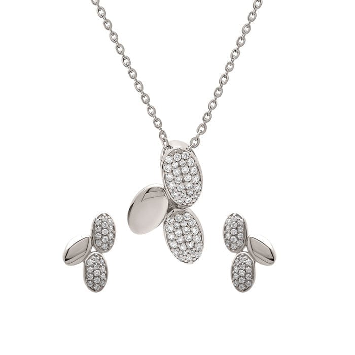 Silver Jasmine Pendant Set - Jewellery Sets | Buy online on ZillyBuy