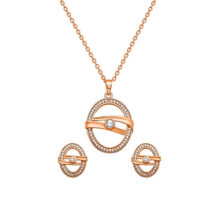 Rose Gold Boho Pendant Set - Jewellery Sets | Buy online on ZillyBuy
