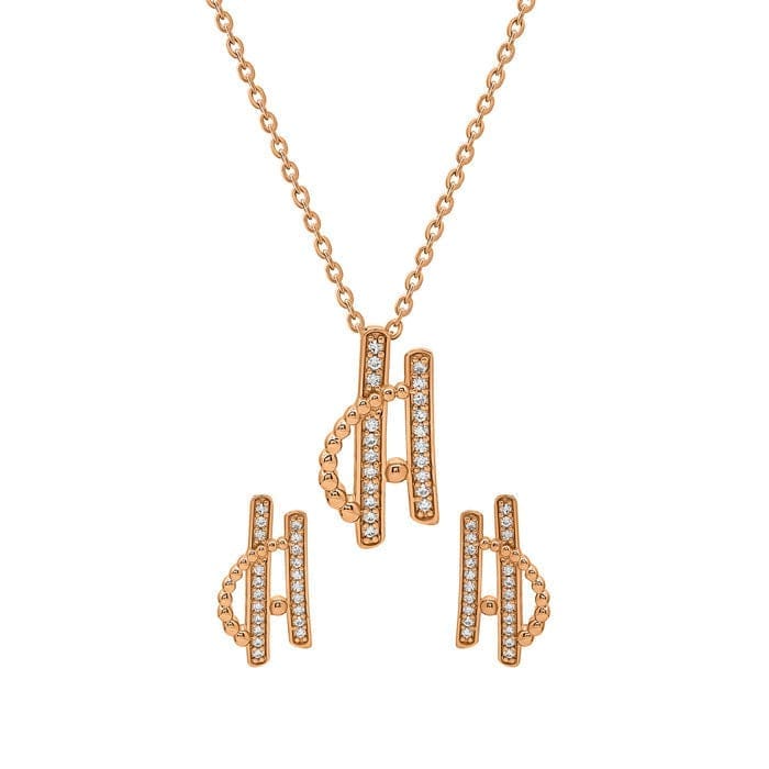 Rose Gold Celestial Pendant Set - Jewellery Sets | Buy online on ZillyBuy