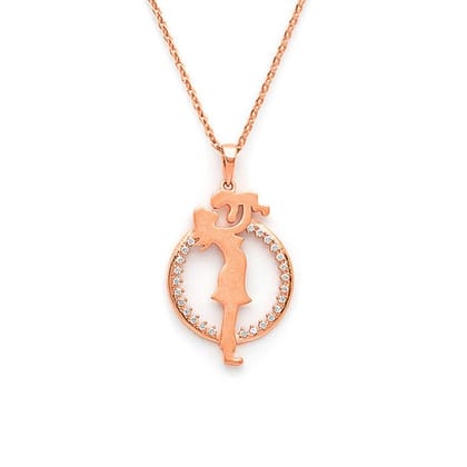 Rose Gold Maternal Love Pendant with Chain