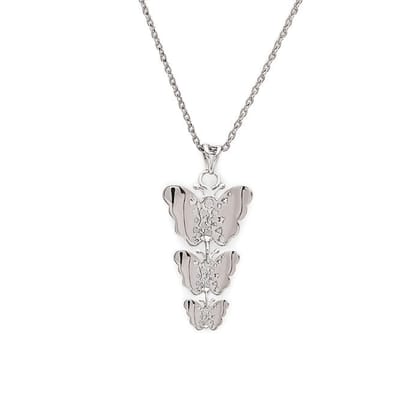 Silver Butterfly Pendant with Chain