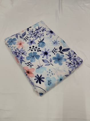 Floral printed cotton fabric