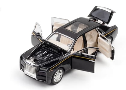 KTRS ENTERPRISE 1:32 Rlls Phntom Alloy Metal Pull Back Die-cast Car Model Pull Back car Super Openable Doors Sound and Light Doors & Light Music Boys Toys for Kids