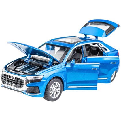 KTRS ENTERPRISE 1:32 Aodi D8 Alloy Metal Pull Back Die-cast Car Model Pull Back car Super Openable Doors Sound and Light Doors & Light Music Boys Toys for Kids
