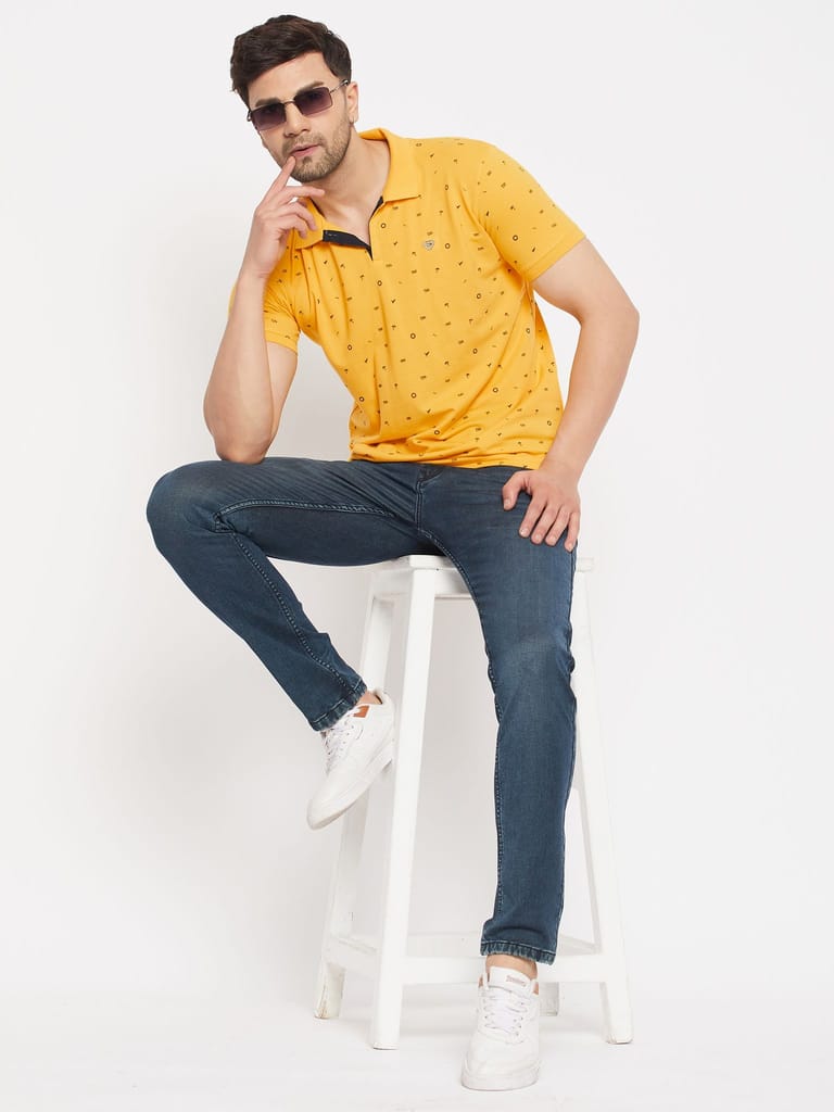 Premium Men Duke Stardust Men's Half Sleeve Cotton T-shirt (SP0609Mango) 2025 at ShopCircuit | O