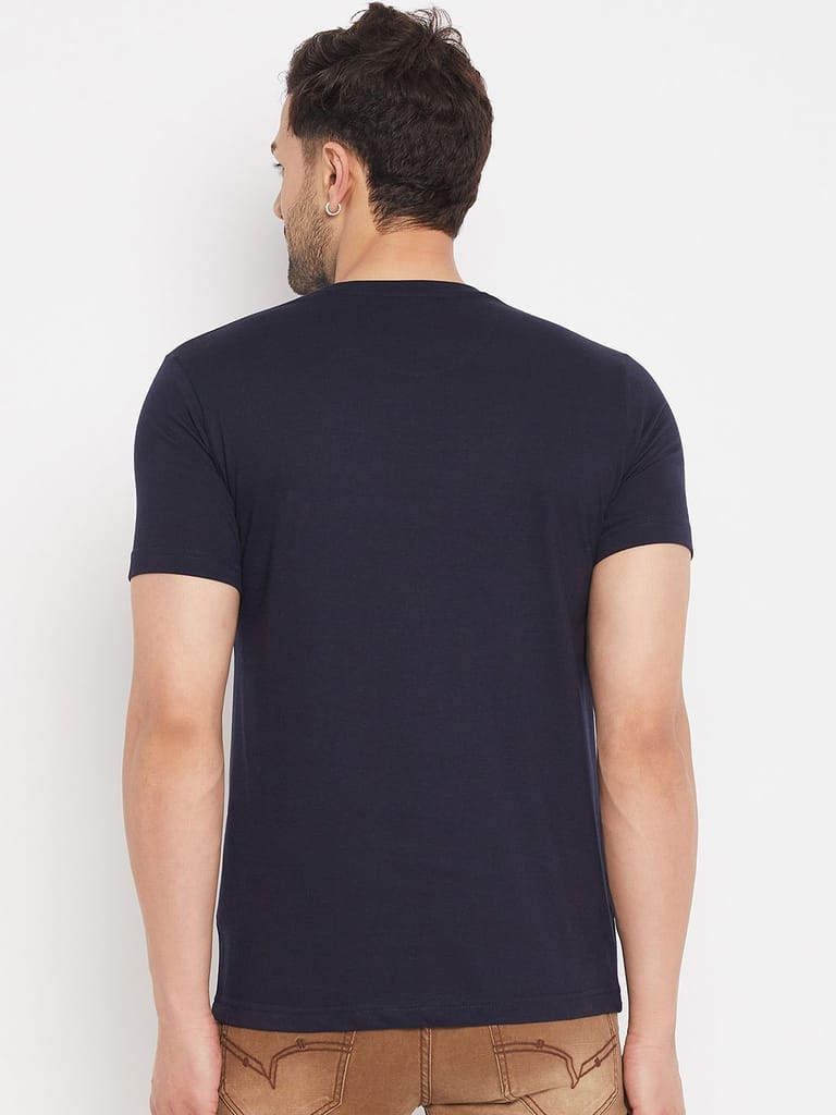 Modern Men Duke Stardust Men's Half Sleeve Cotton T-shirt (MLF7051Navy) 2025 at ShopCircuit | ON