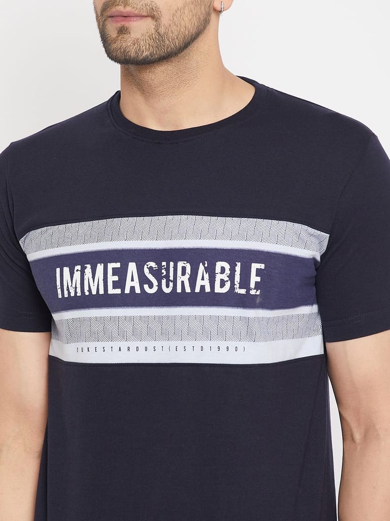Modern Men Duke Stardust Men's Half Sleeve Cotton T-shirt (MLF7051Navy) 2025 at ShopCircuit | ON