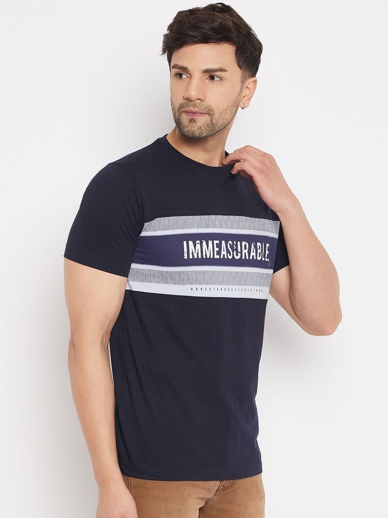 Modern Men Duke Stardust Men's Half Sleeve Cotton T-shirt (MLF7051Navy) 2025 at ShopCircuit | ON
