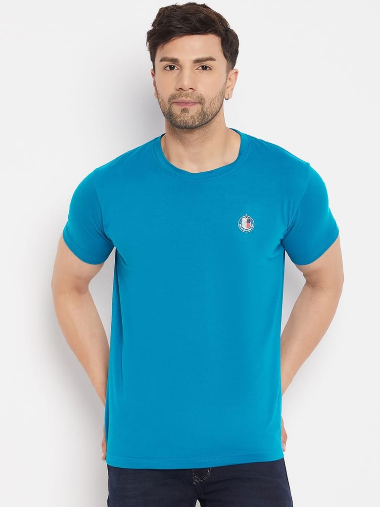 Stylish Men Duke Stardust Men's Half Sleeve Cotton T-shirt (ONLF250L.Navy) 2025 at ShopCircuit |