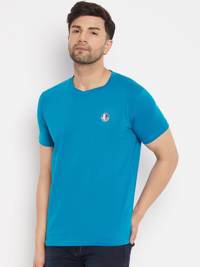 Stylish Men Duke Stardust Men's Half Sleeve Cotton T-shirt (ONLF250L.Navy) 2025 at ShopCircuit |
