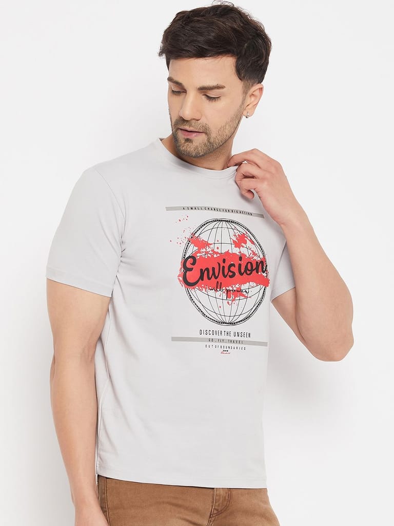 Best Men Duke Stardust Men's Half Sleeve Cotton T-shirt (MLF7050Cement) 2025 at ShopCircuit | ON