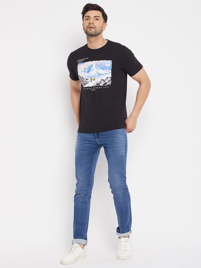 Exclusive Men Duke Stardust Men's Half Sleeve Cotton T-shirt (MLF5746Black) 2025 at ShopCircuit 