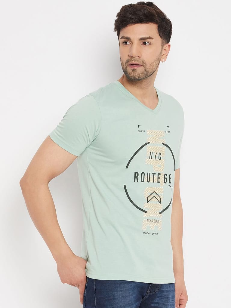 Premium Men Duke Stardust Men's Half Sleeve Cotton T-shirt (MLF1129Sage Green) 2025 at ShopCircu