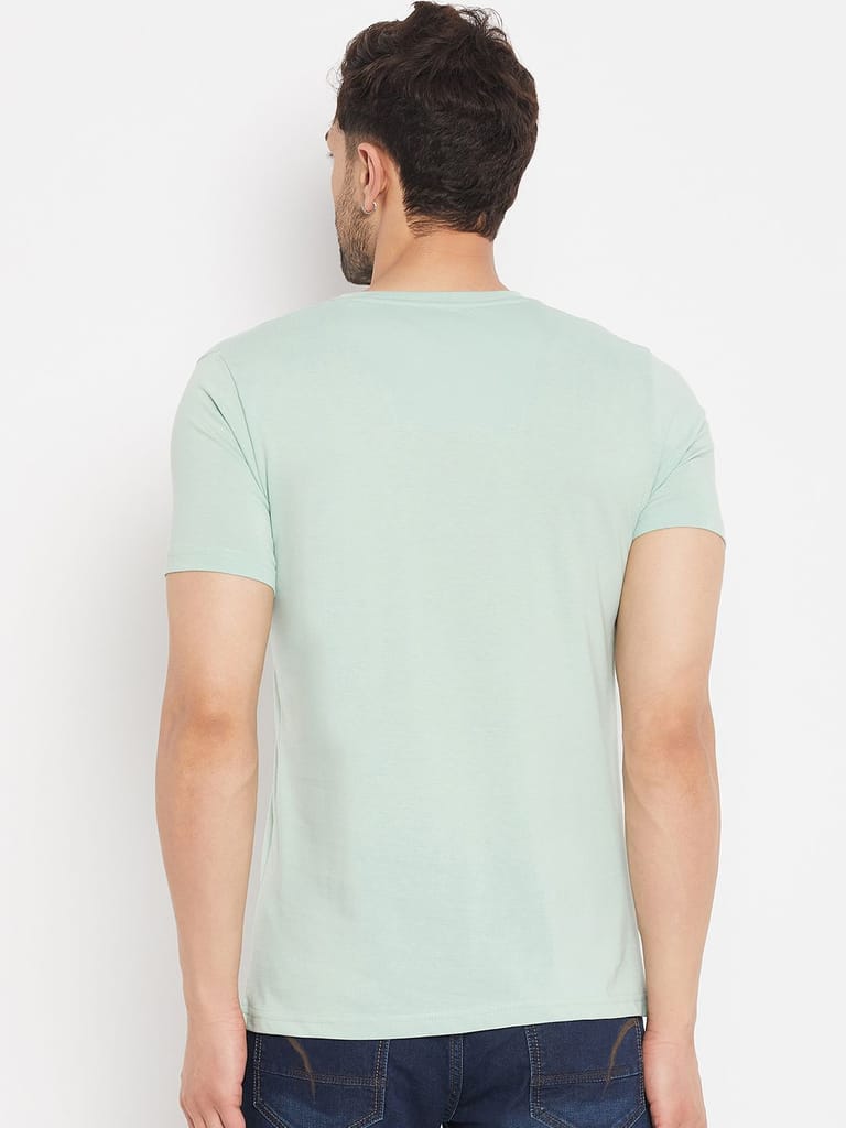 Premium Men Duke Stardust Men's Half Sleeve Cotton T-shirt (MLF1129Sage Green) 2025 at ShopCircu