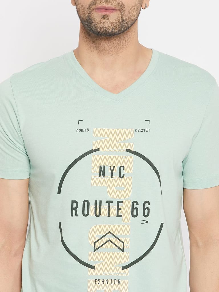 Premium Men Duke Stardust Men's Half Sleeve Cotton T-shirt (MLF1129Sage Green) 2025 at ShopCircu