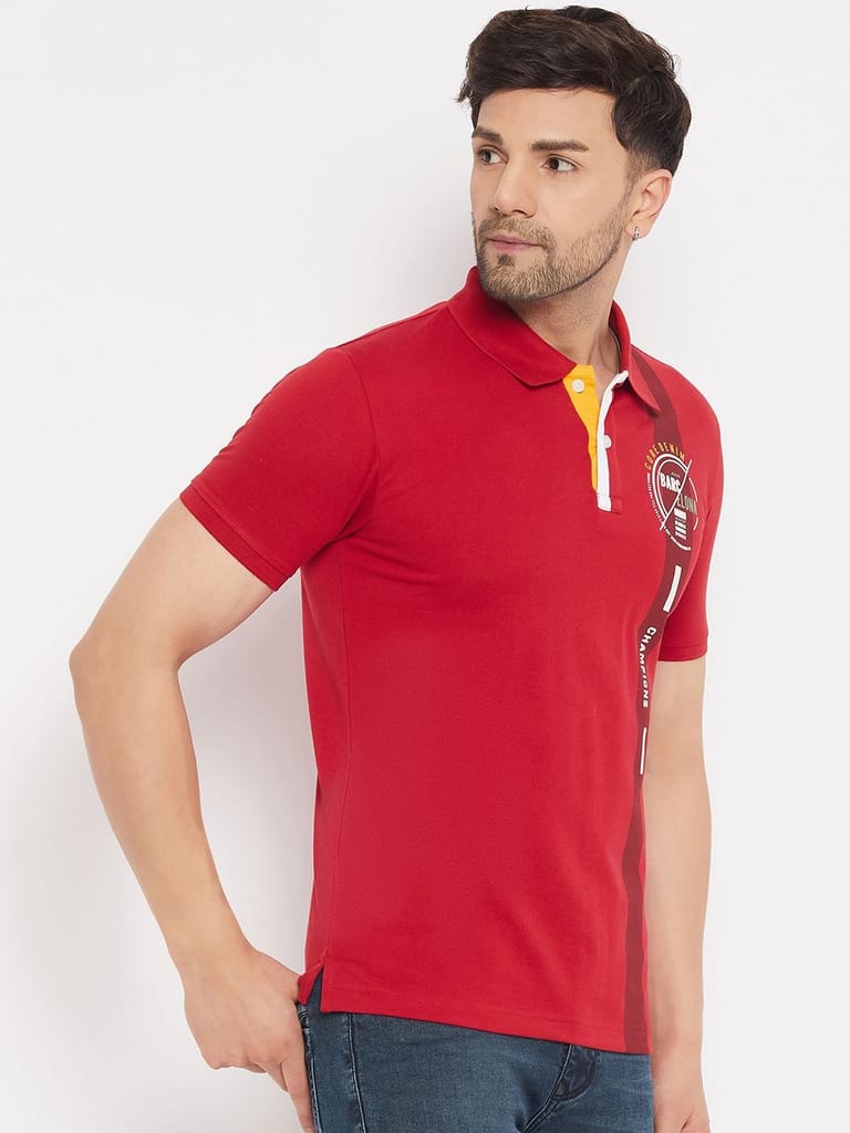 Premium Men Duke Stardust Men's Half Sleeve Cotton T-shirt (MLF1130Red) 2025 at ShopCircuit | ON