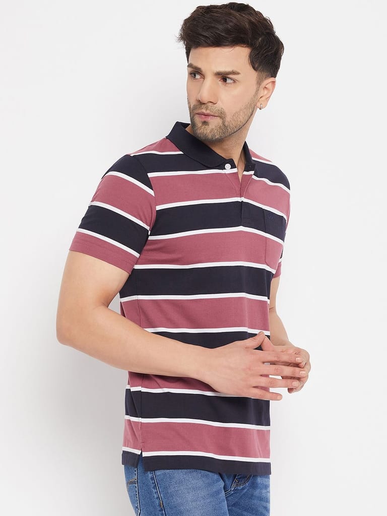 New Men Duke Stardust Men's Half Sleeve Cotton T-shirt (MLF1117Wild Rose) 2025 at ShopCircuit | 