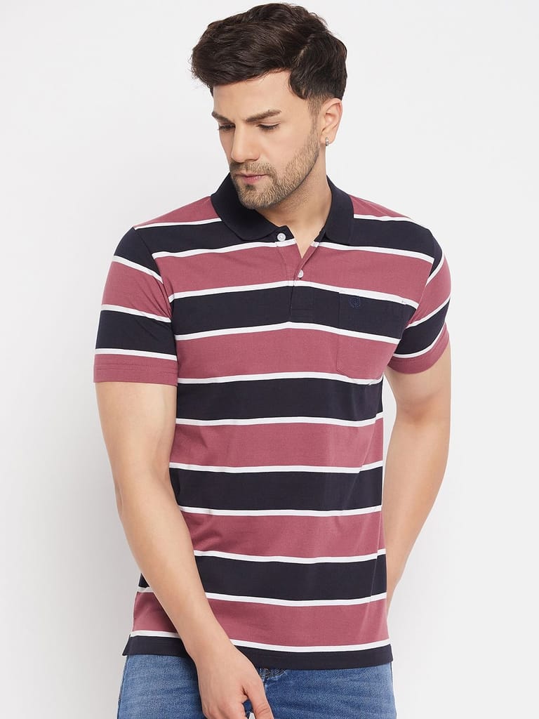 New Men Duke Stardust Men's Half Sleeve Cotton T-shirt (MLF1117Wild Rose) 2025 at ShopCircuit | 