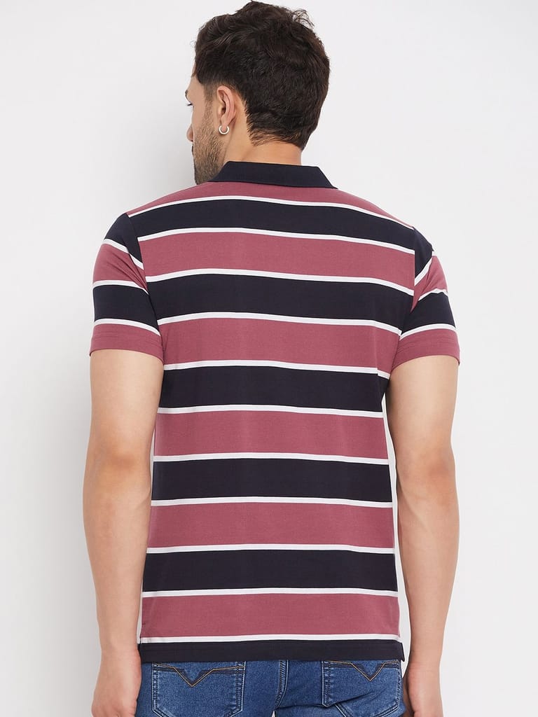 New Men Duke Stardust Men's Half Sleeve Cotton T-shirt (MLF1117Wild Rose) 2025 at ShopCircuit | 