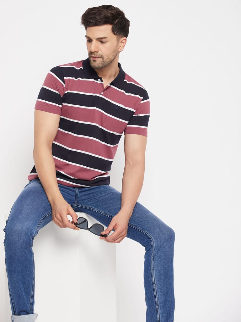 New Men Duke Stardust Men's Half Sleeve Cotton T-shirt (MLF1117Wild Rose) 2025 at ShopCircuit | 