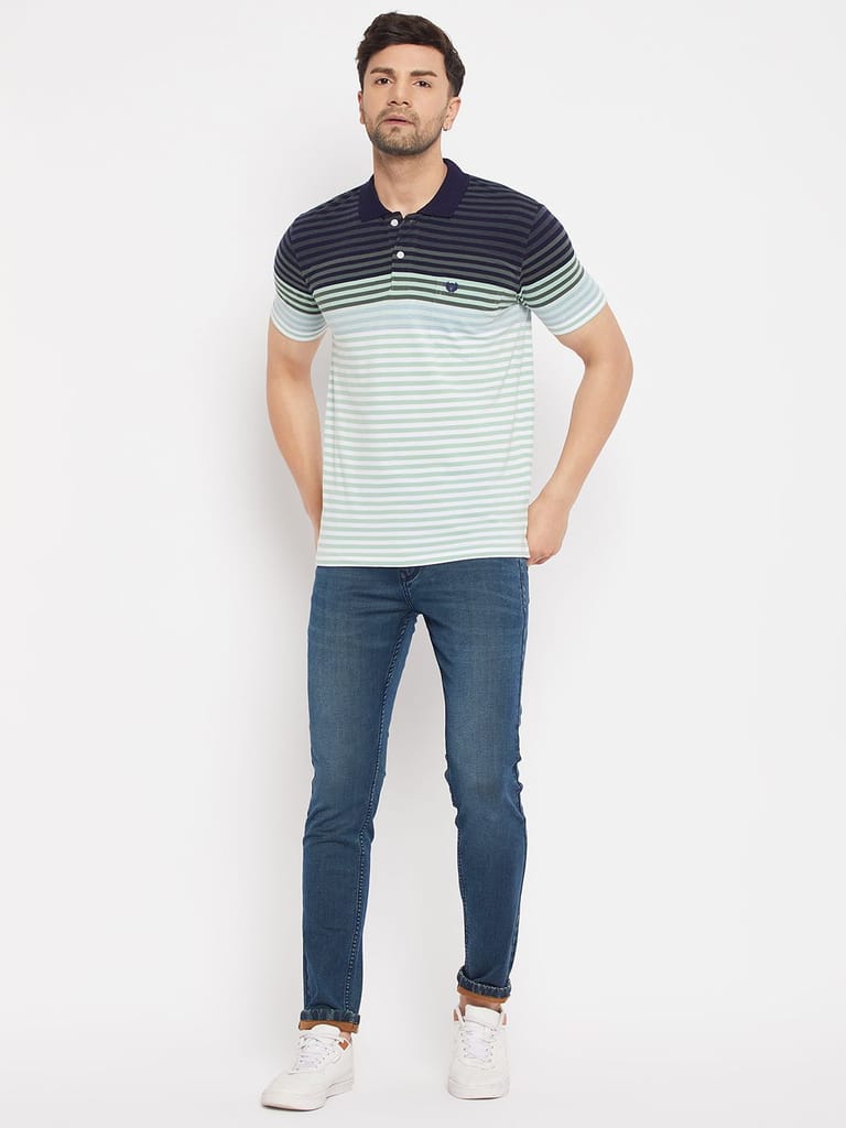 Modern Men Duke Stardust Men's Half Sleeve Cotton T-shirt (MLF1114Teal) 2025 at ShopCircuit | ON