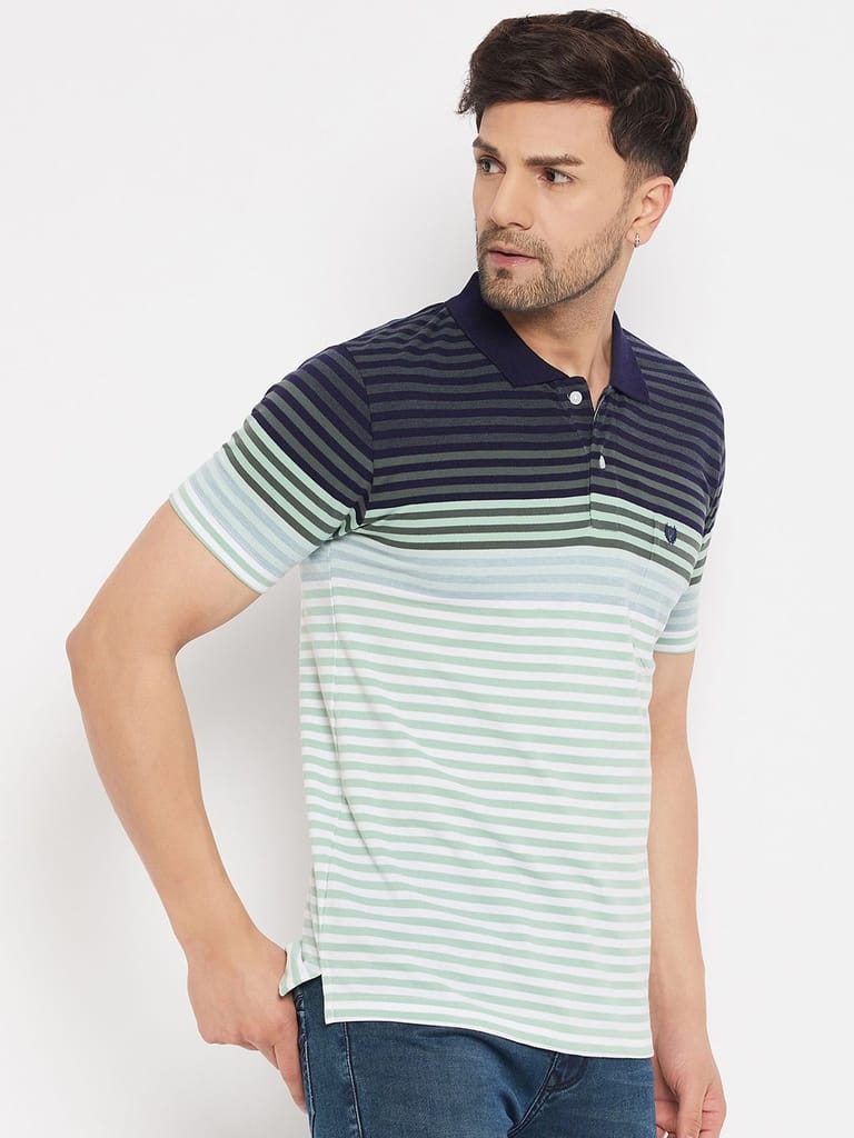 Modern Men Duke Stardust Men's Half Sleeve Cotton T-shirt (MLF1114Teal) 2025 at ShopCircuit | ON