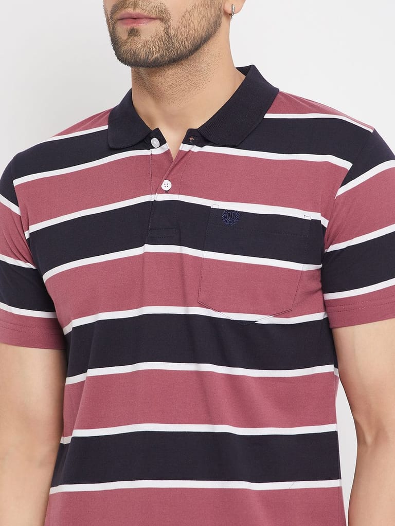 New Men Duke Stardust Men's Half Sleeve Cotton T-shirt (MLF1117Wild Rose) 2025 at ShopCircuit | 