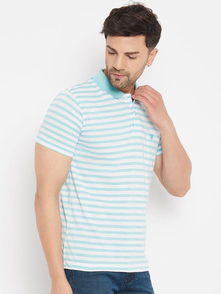 Stylish Men Duke Stardust Men's Half Sleeve Cotton T-shirt (MLF1109Foam Green) 2025 at ShopCircu