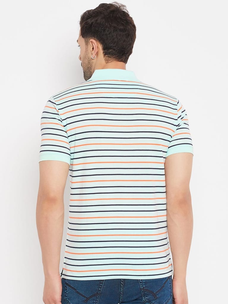 Chic Men Duke Stardust Men's Half Sleeve Cotton T-shirt (MLF1113Sage Green) 2025 at ShopCircuit 