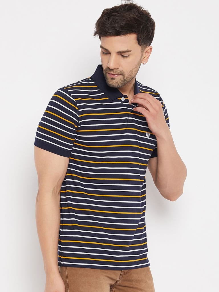 Chic Men Duke Stardust Men's Half Sleeve Cotton T-shirt (MLF1113Denim) 2025 at ShopCircuit | OND