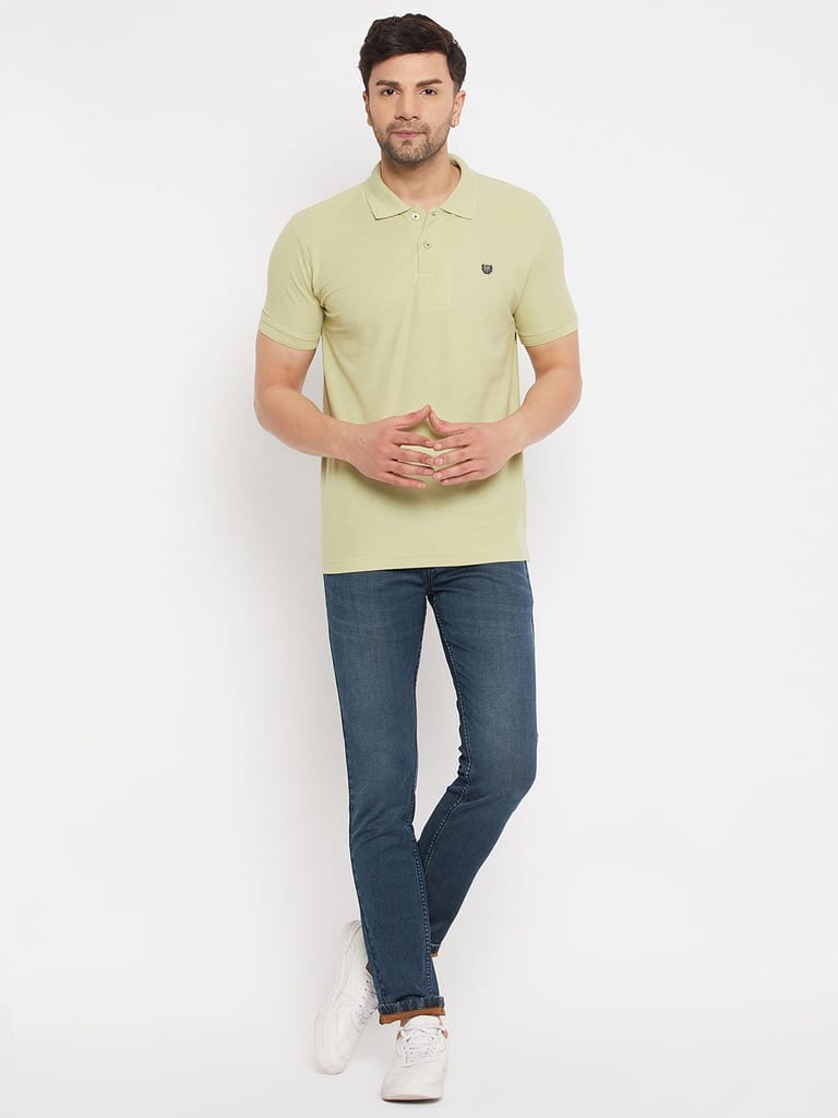 Sophisticated Men Duke Stardust Men's Half Sleeve Cotton T-shirt (SD51Fungus Mix) 2025 at ShopCi