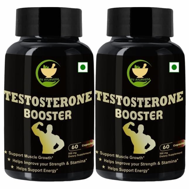 FIJ AYURVEDA Testosterone Booster Capsules for Men & Women � 500mg 60 Capsules