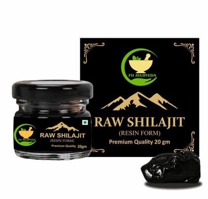 FIJ AYURVEDA Ayurvedic Raw Shilajit/Shilajit Resin (Semi Liquid) for Men & Women - 20Gm (Pack of 1) FIJ AYURVEDA Ayurvedic Raw Shilajit/Shilajit Resin (Semi Liquid) for Men & Women - 20Gm (Pack of 1)