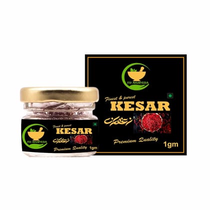 FIJ AYURVEDA Saffron Thread Kesar/ Keshar/ Zafran /Jafran | Premium Saffron | for Pregnant Women (A++ Grade) � 1GM