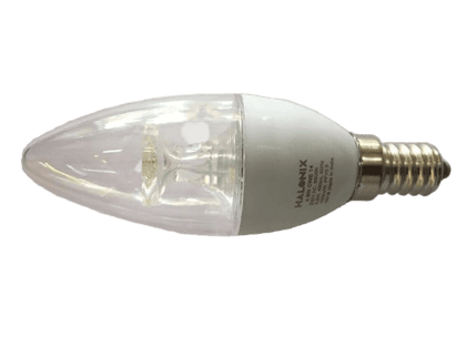 Halonix 4.9 Watt LED Candle Clear Light Bulb