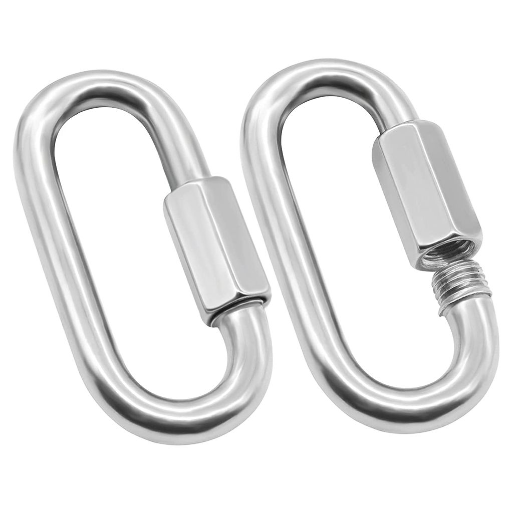 FITCOZI chain links Oval Locking Carabiner Keychain Connector - Sports and Fitness Equipment | Buy online on ZillyBuy