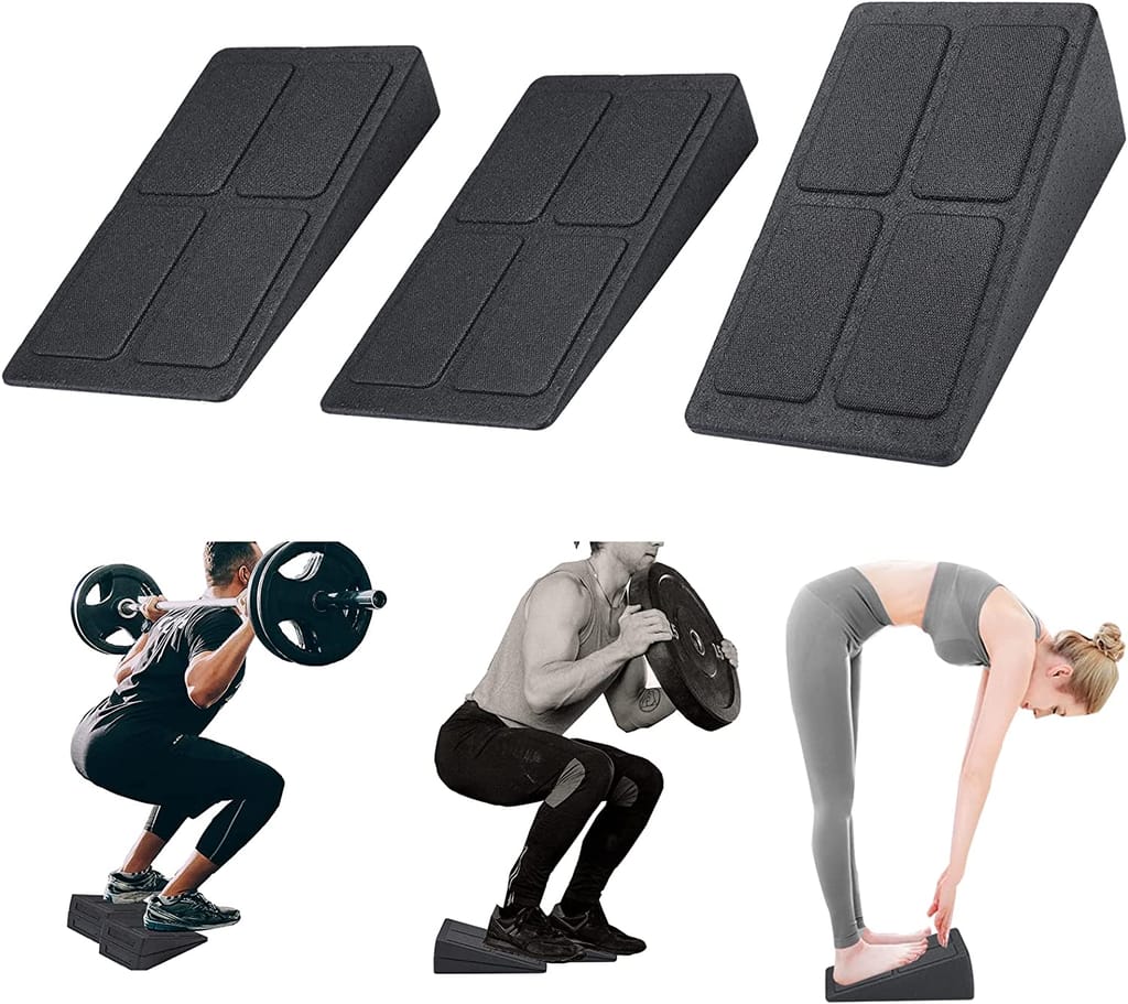Squat Wedge Block Adjustable Non-Slip Squat Ramp Slant Board Calf Stretcher - Sports and Fitness Equipment | Buy online on ZillyBuy