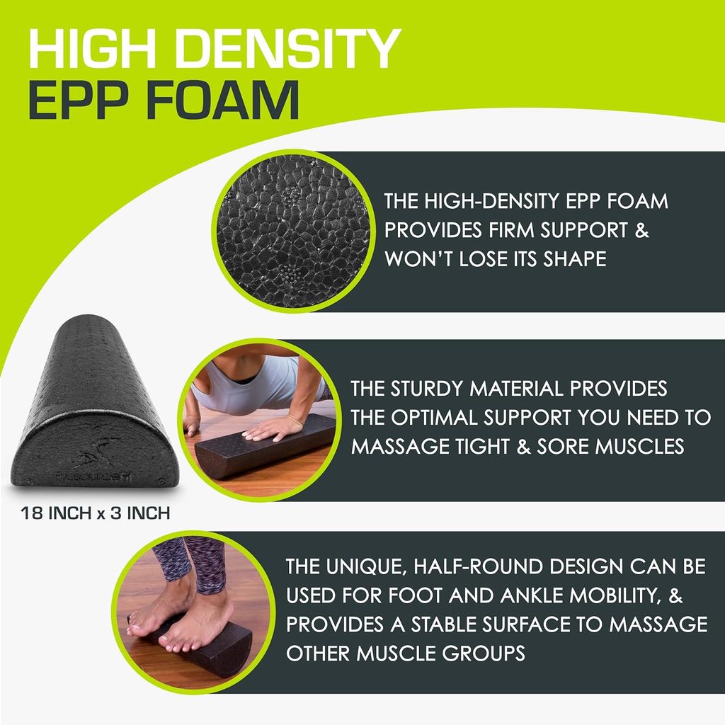Chic Home - - and - - Decor Fitcozi High Density Half Round Foam Roller 2025 at ShopCircuit | ON