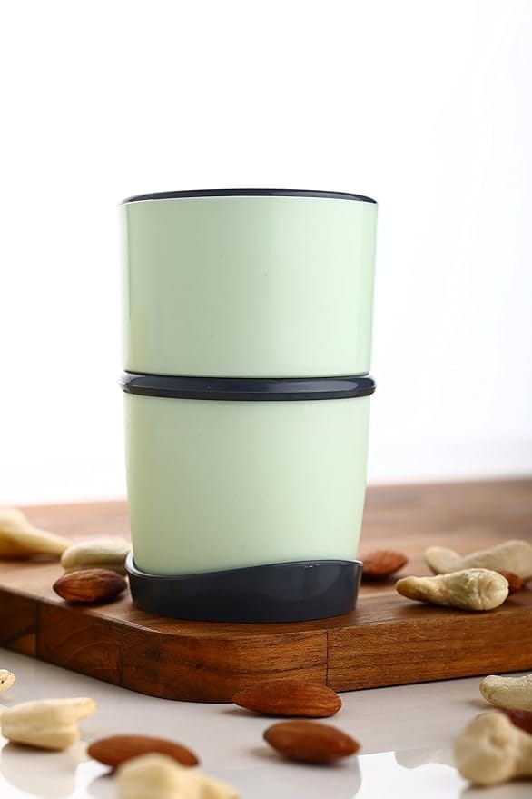 GLOBAL IMPEX 3 in 1 Dry Fruit Chopper Slicer Multipurpose Kitchen Cutter with 3 Steel Blade Dry Fruit Slicer - Pista Green Color (296 Gram Pack Of 1, Additional 3 Steel Blade)