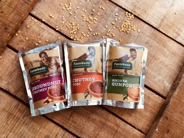 Authentic Combo of South Indian Chutney Podis and Andhra Gunpowder